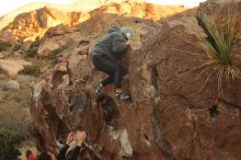 Bouldering in Hueco Tanks on 12/19/2019 with Blue Lizard Climbing and Yoga

Filename: SRM_20191219_1801060.jpg
Aperture: f/4.5
Shutter Speed: 1/250
Body: Canon EOS-1D Mark II
Lens: Canon EF 50mm f/1.8 II