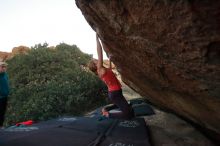 Bouldering in Hueco Tanks on 12/19/2019 with Blue Lizard Climbing and Yoga

Filename: SRM_20191219_1812152.jpg
Aperture: f/3.5
Shutter Speed: 1/250
Body: Canon EOS-1D Mark II
Lens: Canon EF 16-35mm f/2.8 L