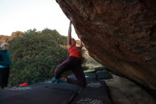 Bouldering in Hueco Tanks on 12/19/2019 with Blue Lizard Climbing and Yoga

Filename: SRM_20191219_1812155.jpg
Aperture: f/3.5
Shutter Speed: 1/250
Body: Canon EOS-1D Mark II
Lens: Canon EF 16-35mm f/2.8 L