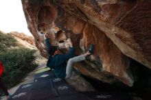 Bouldering in Hueco Tanks on 12/19/2019 with Blue Lizard Climbing and Yoga

Filename: SRM_20191219_1813480.jpg
Aperture: f/3.5
Shutter Speed: 1/250
Body: Canon EOS-1D Mark II
Lens: Canon EF 16-35mm f/2.8 L
