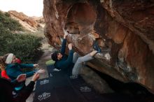 Bouldering in Hueco Tanks on 12/19/2019 with Blue Lizard Climbing and Yoga

Filename: SRM_20191219_1814211.jpg
Aperture: f/3.5
Shutter Speed: 1/250
Body: Canon EOS-1D Mark II
Lens: Canon EF 16-35mm f/2.8 L