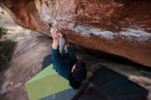 Bouldering in Hueco Tanks on 12/19/2019 with Blue Lizard Climbing and Yoga

Filename: SRM_20191219_1819100.jpg
Aperture: f/2.8
Shutter Speed: 1/100
Body: Canon EOS-1D Mark II
Lens: Canon EF 16-35mm f/2.8 L