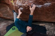 Bouldering in Hueco Tanks on 12/19/2019 with Blue Lizard Climbing and Yoga

Filename: SRM_20191219_1819160.jpg
Aperture: f/2.8
Shutter Speed: 1/125
Body: Canon EOS-1D Mark II
Lens: Canon EF 16-35mm f/2.8 L