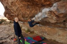 Bouldering in Hueco Tanks on 12/23/2019 with Blue Lizard Climbing and Yoga

Filename: SRM_20191223_0959290.jpg
Aperture: f/7.1
Shutter Speed: 1/250
Body: Canon EOS-1D Mark II
Lens: Canon EF 16-35mm f/2.8 L