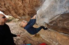 Bouldering in Hueco Tanks on 12/23/2019 with Blue Lizard Climbing and Yoga

Filename: SRM_20191223_0959500.jpg
Aperture: f/6.3
Shutter Speed: 1/250
Body: Canon EOS-1D Mark II
Lens: Canon EF 16-35mm f/2.8 L