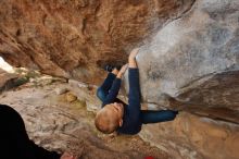 Bouldering in Hueco Tanks on 12/23/2019 with Blue Lizard Climbing and Yoga

Filename: SRM_20191223_0959550.jpg
Aperture: f/6.3
Shutter Speed: 1/250
Body: Canon EOS-1D Mark II
Lens: Canon EF 16-35mm f/2.8 L