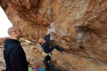 Bouldering in Hueco Tanks on 12/23/2019 with Blue Lizard Climbing and Yoga

Filename: SRM_20191223_1000180.jpg
Aperture: f/6.3
Shutter Speed: 1/250
Body: Canon EOS-1D Mark II
Lens: Canon EF 16-35mm f/2.8 L