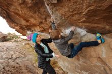 Bouldering in Hueco Tanks on 12/23/2019 with Blue Lizard Climbing and Yoga

Filename: SRM_20191223_1001000.jpg
Aperture: f/5.0
Shutter Speed: 1/250
Body: Canon EOS-1D Mark II
Lens: Canon EF 16-35mm f/2.8 L