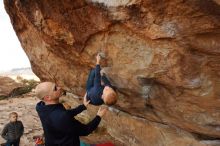 Bouldering in Hueco Tanks on 12/23/2019 with Blue Lizard Climbing and Yoga

Filename: SRM_20191223_1004570.jpg
Aperture: f/6.3
Shutter Speed: 1/320
Body: Canon EOS-1D Mark II
Lens: Canon EF 16-35mm f/2.8 L