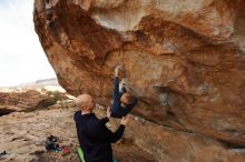 Bouldering in Hueco Tanks on 12/23/2019 with Blue Lizard Climbing and Yoga

Filename: SRM_20191223_1006370.jpg
Aperture: f/7.1
Shutter Speed: 1/320
Body: Canon EOS-1D Mark II
Lens: Canon EF 16-35mm f/2.8 L