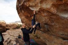 Bouldering in Hueco Tanks on 12/23/2019 with Blue Lizard Climbing and Yoga

Filename: SRM_20191223_1006490.jpg
Aperture: f/8.0
Shutter Speed: 1/320
Body: Canon EOS-1D Mark II
Lens: Canon EF 16-35mm f/2.8 L
