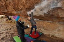 Bouldering in Hueco Tanks on 12/23/2019 with Blue Lizard Climbing and Yoga

Filename: SRM_20191223_1008200.jpg
Aperture: f/6.3
Shutter Speed: 1/320
Body: Canon EOS-1D Mark II
Lens: Canon EF 16-35mm f/2.8 L