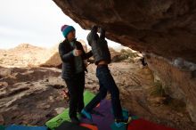 Bouldering in Hueco Tanks on 12/23/2019 with Blue Lizard Climbing and Yoga

Filename: SRM_20191223_1008260.jpg
Aperture: f/8.0
Shutter Speed: 1/320
Body: Canon EOS-1D Mark II
Lens: Canon EF 16-35mm f/2.8 L