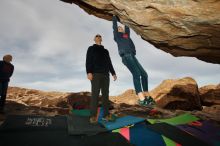 Bouldering in Hueco Tanks on 12/23/2019 with Blue Lizard Climbing and Yoga

Filename: SRM_20191223_1013530.jpg
Aperture: f/8.0
Shutter Speed: 1/250
Body: Canon EOS-1D Mark II
Lens: Canon EF 16-35mm f/2.8 L