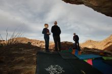 Bouldering in Hueco Tanks on 12/23/2019 with Blue Lizard Climbing and Yoga

Filename: SRM_20191223_1016090.jpg
Aperture: f/8.0
Shutter Speed: 1/250
Body: Canon EOS-1D Mark II
Lens: Canon EF 16-35mm f/2.8 L