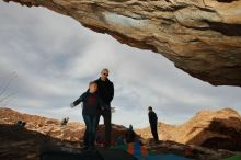 Bouldering in Hueco Tanks on 12/23/2019 with Blue Lizard Climbing and Yoga

Filename: SRM_20191223_1016170.jpg
Aperture: f/8.0
Shutter Speed: 1/250
Body: Canon EOS-1D Mark II
Lens: Canon EF 16-35mm f/2.8 L