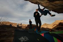 Bouldering in Hueco Tanks on 12/23/2019 with Blue Lizard Climbing and Yoga

Filename: SRM_20191223_1017430.jpg
Aperture: f/9.0
Shutter Speed: 1/250
Body: Canon EOS-1D Mark II
Lens: Canon EF 16-35mm f/2.8 L