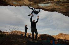 Bouldering in Hueco Tanks on 12/23/2019 with Blue Lizard Climbing and Yoga

Filename: SRM_20191223_1018160.jpg
Aperture: f/9.0
Shutter Speed: 1/250
Body: Canon EOS-1D Mark II
Lens: Canon EF 16-35mm f/2.8 L