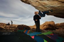 Bouldering in Hueco Tanks on 12/23/2019 with Blue Lizard Climbing and Yoga

Filename: SRM_20191223_1023010.jpg
Aperture: f/8.0
Shutter Speed: 1/250
Body: Canon EOS-1D Mark II
Lens: Canon EF 16-35mm f/2.8 L