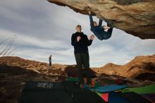Bouldering in Hueco Tanks on 12/23/2019 with Blue Lizard Climbing and Yoga

Filename: SRM_20191223_1023170.jpg
Aperture: f/8.0
Shutter Speed: 1/250
Body: Canon EOS-1D Mark II
Lens: Canon EF 16-35mm f/2.8 L