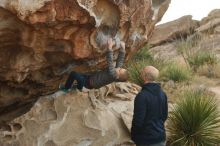 Bouldering in Hueco Tanks on 12/23/2019 with Blue Lizard Climbing and Yoga

Filename: SRM_20191223_1044560.jpg
Aperture: f/4.0
Shutter Speed: 1/500
Body: Canon EOS-1D Mark II
Lens: Canon EF 50mm f/1.8 II