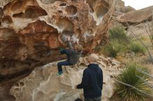 Bouldering in Hueco Tanks on 12/23/2019 with Blue Lizard Climbing and Yoga

Filename: SRM_20191223_1045110.jpg
Aperture: f/4.0
Shutter Speed: 1/500
Body: Canon EOS-1D Mark II
Lens: Canon EF 50mm f/1.8 II