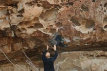 Bouldering in Hueco Tanks on 12/23/2019 with Blue Lizard Climbing and Yoga

Filename: SRM_20191223_1046060.jpg
Aperture: f/4.5
Shutter Speed: 1/500
Body: Canon EOS-1D Mark II
Lens: Canon EF 50mm f/1.8 II