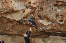 Bouldering in Hueco Tanks on 12/23/2019 with Blue Lizard Climbing and Yoga

Filename: SRM_20191223_1046180.jpg
Aperture: f/4.5
Shutter Speed: 1/500
Body: Canon EOS-1D Mark II
Lens: Canon EF 50mm f/1.8 II