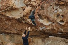 Bouldering in Hueco Tanks on 12/23/2019 with Blue Lizard Climbing and Yoga

Filename: SRM_20191223_1046220.jpg
Aperture: f/4.5
Shutter Speed: 1/500
Body: Canon EOS-1D Mark II
Lens: Canon EF 50mm f/1.8 II