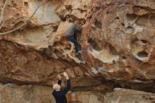 Bouldering in Hueco Tanks on 12/23/2019 with Blue Lizard Climbing and Yoga

Filename: SRM_20191223_1046230.jpg
Aperture: f/4.5
Shutter Speed: 1/500
Body: Canon EOS-1D Mark II
Lens: Canon EF 50mm f/1.8 II