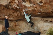 Bouldering in Hueco Tanks on 12/23/2019 with Blue Lizard Climbing and Yoga

Filename: SRM_20191223_1048160.jpg
Aperture: f/5.0
Shutter Speed: 1/500
Body: Canon EOS-1D Mark II
Lens: Canon EF 50mm f/1.8 II