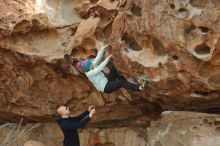 Bouldering in Hueco Tanks on 12/23/2019 with Blue Lizard Climbing and Yoga

Filename: SRM_20191223_1048330.jpg
Aperture: f/5.0
Shutter Speed: 1/500
Body: Canon EOS-1D Mark II
Lens: Canon EF 50mm f/1.8 II