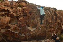 Bouldering in Hueco Tanks on 12/23/2019 with Blue Lizard Climbing and Yoga

Filename: SRM_20191223_1055200.jpg
Aperture: f/8.0
Shutter Speed: 1/500
Body: Canon EOS-1D Mark II
Lens: Canon EF 50mm f/1.8 II