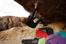 Bouldering in Hueco Tanks on 12/23/2019 with Blue Lizard Climbing and Yoga

Filename: SRM_20191223_1116520.jpg
Aperture: f/5.6
Shutter Speed: 1/400
Body: Canon EOS-1D Mark II
Lens: Canon EF 16-35mm f/2.8 L