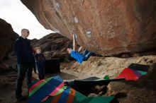 Bouldering in Hueco Tanks on 12/23/2019 with Blue Lizard Climbing and Yoga

Filename: SRM_20191223_1121310.jpg
Aperture: f/7.1
Shutter Speed: 1/320
Body: Canon EOS-1D Mark II
Lens: Canon EF 16-35mm f/2.8 L