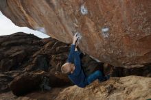 Bouldering in Hueco Tanks on 12/23/2019 with Blue Lizard Climbing and Yoga

Filename: SRM_20191223_1122420.jpg
Aperture: f/8.0
Shutter Speed: 1/320
Body: Canon EOS-1D Mark II
Lens: Canon EF 16-35mm f/2.8 L