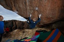 Bouldering in Hueco Tanks on 12/23/2019 with Blue Lizard Climbing and Yoga

Filename: SRM_20191223_1124400.jpg
Aperture: f/8.0
Shutter Speed: 1/320
Body: Canon EOS-1D Mark II
Lens: Canon EF 16-35mm f/2.8 L