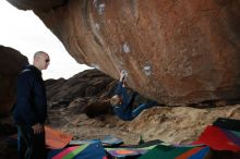 Bouldering in Hueco Tanks on 12/23/2019 with Blue Lizard Climbing and Yoga

Filename: SRM_20191223_1126020.jpg
Aperture: f/8.0
Shutter Speed: 1/250
Body: Canon EOS-1D Mark II
Lens: Canon EF 16-35mm f/2.8 L