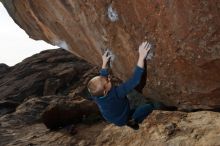 Bouldering in Hueco Tanks on 12/23/2019 with Blue Lizard Climbing and Yoga

Filename: SRM_20191223_1126070.jpg
Aperture: f/8.0
Shutter Speed: 1/250
Body: Canon EOS-1D Mark II
Lens: Canon EF 16-35mm f/2.8 L