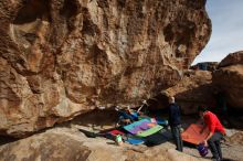 Bouldering in Hueco Tanks on 12/23/2019 with Blue Lizard Climbing and Yoga

Filename: SRM_20191223_1130320.jpg
Aperture: f/8.0
Shutter Speed: 1/250
Body: Canon EOS-1D Mark II
Lens: Canon EF 16-35mm f/2.8 L