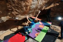 Bouldering in Hueco Tanks on 12/23/2019 with Blue Lizard Climbing and Yoga

Filename: SRM_20191223_1133210.jpg
Aperture: f/8.0
Shutter Speed: 1/250
Body: Canon EOS-1D Mark II
Lens: Canon EF 16-35mm f/2.8 L