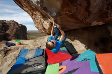 Bouldering in Hueco Tanks on 12/23/2019 with Blue Lizard Climbing and Yoga

Filename: SRM_20191223_1145450.jpg
Aperture: f/8.0
Shutter Speed: 1/250
Body: Canon EOS-1D Mark II
Lens: Canon EF 16-35mm f/2.8 L