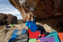 Bouldering in Hueco Tanks on 12/23/2019 with Blue Lizard Climbing and Yoga

Filename: SRM_20191223_1145460.jpg
Aperture: f/8.0
Shutter Speed: 1/250
Body: Canon EOS-1D Mark II
Lens: Canon EF 16-35mm f/2.8 L