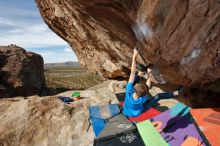 Bouldering in Hueco Tanks on 12/23/2019 with Blue Lizard Climbing and Yoga

Filename: SRM_20191223_1147240.jpg
Aperture: f/8.0
Shutter Speed: 1/250
Body: Canon EOS-1D Mark II
Lens: Canon EF 16-35mm f/2.8 L