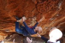 Bouldering in Hueco Tanks on 12/23/2019 with Blue Lizard Climbing and Yoga

Filename: SRM_20191223_1239570.jpg
Aperture: f/4.5
Shutter Speed: 1/200
Body: Canon EOS-1D Mark II
Lens: Canon EF 16-35mm f/2.8 L