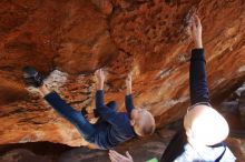 Bouldering in Hueco Tanks on 12/23/2019 with Blue Lizard Climbing and Yoga

Filename: SRM_20191223_1240120.jpg
Aperture: f/4.5
Shutter Speed: 1/200
Body: Canon EOS-1D Mark II
Lens: Canon EF 16-35mm f/2.8 L