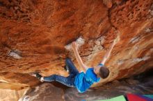 Bouldering in Hueco Tanks on 12/23/2019 with Blue Lizard Climbing and Yoga

Filename: SRM_20191223_1242330.jpg
Aperture: f/3.5
Shutter Speed: 1/250
Body: Canon EOS-1D Mark II
Lens: Canon EF 16-35mm f/2.8 L