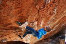 Bouldering in Hueco Tanks on 12/23/2019 with Blue Lizard Climbing and Yoga

Filename: SRM_20191223_1242450.jpg
Aperture: f/3.5
Shutter Speed: 1/250
Body: Canon EOS-1D Mark II
Lens: Canon EF 16-35mm f/2.8 L