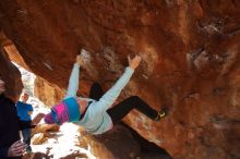 Bouldering in Hueco Tanks on 12/23/2019 with Blue Lizard Climbing and Yoga

Filename: SRM_20191223_1252180.jpg
Aperture: f/6.3
Shutter Speed: 1/250
Body: Canon EOS-1D Mark II
Lens: Canon EF 16-35mm f/2.8 L