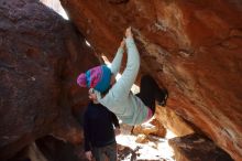 Bouldering in Hueco Tanks on 12/23/2019 with Blue Lizard Climbing and Yoga

Filename: SRM_20191223_1254580.jpg
Aperture: f/5.6
Shutter Speed: 1/250
Body: Canon EOS-1D Mark II
Lens: Canon EF 16-35mm f/2.8 L